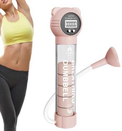 Generisch Appareil de musculation de la capacité pulmonaire - Appareil respiratoire portable en ABS - Taille 23 x 5 cm - Entraîneur de respiration avec embouts tubulaires pour sportifs, chanteurs