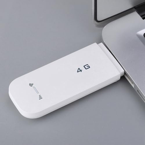 Bewinner 4G LTE USB Trådlös Modemstick, 150 Mbps Bärbar WiFi Hotspot-router med SIM-kortplats, Plug and Play för Bärbar Dator, Stöder/Mac/, FDD B1/B3/B5-band