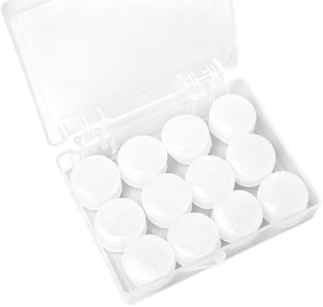 12 Pices Bouchons d'Oreille En Silicone, boule quies, Boule Quies Silicone Réutilisables et Étanches, Bouchons d'Oreilles pour Natation Sommeil Avions Apprentissage