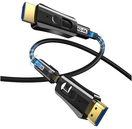 Cavo In Fibra Ottica HDMI Adattatore Staccabile Micro A Doppia Testa TV Pipeline 8K A 60Hz 4K A 120Hz HDR EARC Compatibile For HDTV Xbox PS5(4K 2.0 Version,5m)