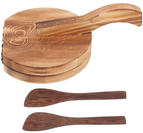 TOVINANNA Prensa de Masa y Formador de Empanadillas Moldes Redondos y Cuchillos, Herramienta para Aplastar Masa en Cocina Casera