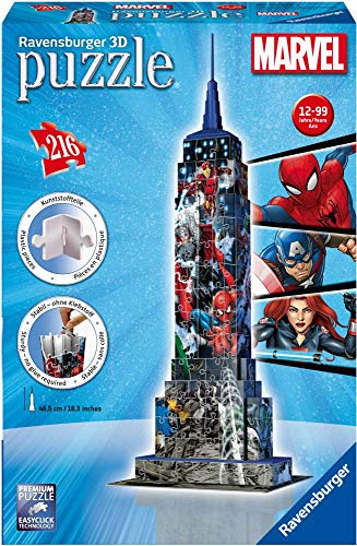 Ravensburger Marvel Empire State Building 3D (Puzzle): Erleben Sie Puzzeln in der 3. Dimension