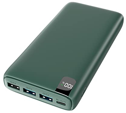 A ADDTOP Power Bank Portable Charger - 26800mAh High Capacity 22.5W Fast Charging Power Bank 20W PD USB C External Battery Pack with 4 Outputs and LCD Display for Smartphone, Tablets