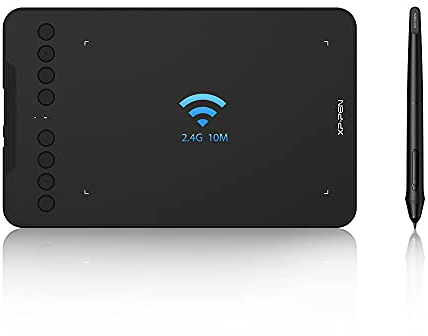 XP-PEN Deco Mini 7W Grafiktablett 2,4G Wireless Zeichentablett, Stift-Tablet mit 60° Neigung, Kompatibel mit Android/Windows/Mac/Chromebook