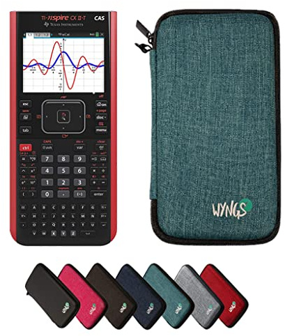 TI-Nspire CX II-T CAS inkl. WYNGS Schutztasche Türkis - Grafikrechner - Basic Set