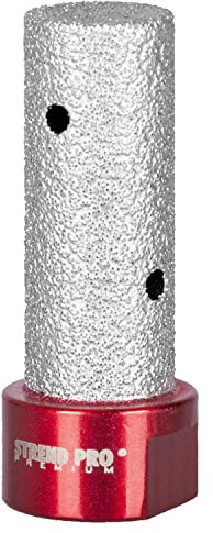 STREND PRO Diamantfräser 20mm x M14 -zum Bohren & Fräsen von harte Fliesen - Fliesenfräser 20 mm - Premium Qualität Diamanten - Fingerfräser kompatibel mit Bosch Makita uvm. Winkelschleifer Flex