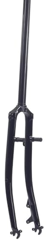 RaamKa Fahrrad Gabel Stahl Rennrad 700C Starrgabel 1 Zoll 25,4 mm Disc V Bremse Gewindelose Chrom Rennradgabeln Classic Fahrradgabeln