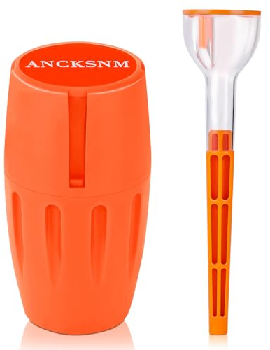 Herb Grinder, Storage System,Cone Loader Grinder Roller, Travel Ready Tether Strap | Lightweight(Orange)