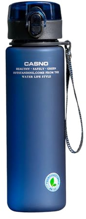 Trinkflasche Sport - 560ml Auslaufsicher Sport Wasserflasche | Auslaufsichere Gym Wasserflaschen, BPA Frei | Für Reisen, Fahrrad, Camping, Yoga, Gym, Sport- Leicht, Stoßfest, Wiederverwendbar