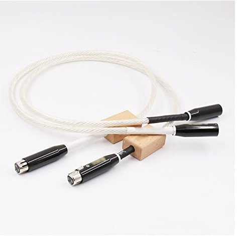 DREEK Cavi Di Interconnessione Audio Con Spina Placcata In Argento A 6 Conduttori Cavo Di Bilanciamento Audio HiFi(50cm)