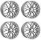 4x Carmani Felgen Alufelgen 20 Ludwig 8,5x19 ET30 5x114,3 white silver kompatibel mit Kia Opirus Sorento Sportage Stinger