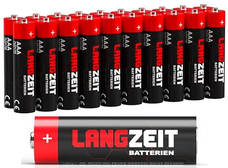 Langzeit Batterien AAA 20 Stück Premium Micro LR03 Alkaline Batterie 1,5V
