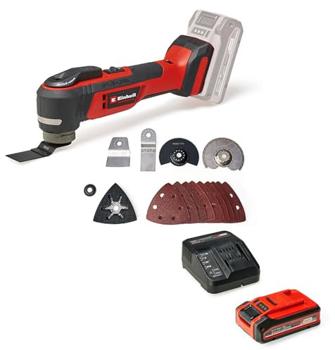 Einhell Professional Akku-Multifunktionswerkzeug TP-MG 18 Li BL Power X-Change (18 V, 3 Funktionen, magnetische Werkzeugaufnahme, inkl. 4,0 Ah PLUS Akku + Zubehör)