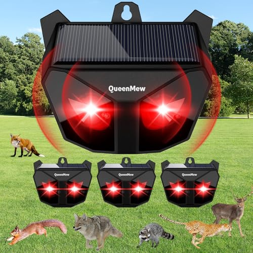 Katzenvertreiber Ultraschall, Katzenschreck für Garten mit Sensor, Solar Katzenabwehr für den Außenbereich mit Flash Light, Ultraschall Abwehrmittel vertreibt zur Vertreibung von Katzen, Batten
