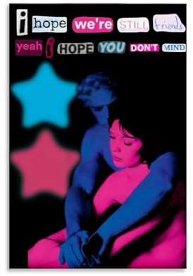YRUAWRH Poster, Motiv: TV Girl Who Really Cares(1), ästhetisches Cover, Leinwand, Vintage-Poster, dekoratives Gemälde für Schlafzimmer, Wohnzimmer, 20 x 30 cm, ungerahmter Stil