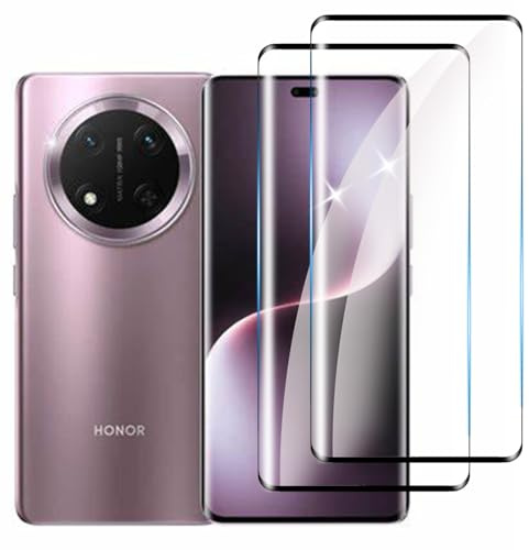 Lyphpe 【2-PACK】 Designed for honor magic 7 lite Screen Protector Case Friendly, 3D Curved, Screen Protector Tempered Glass cell Phone Film HD Clear