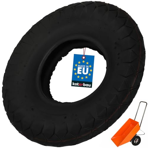 KOTARBAU® Ruota per carriola, a 4 strati, in gomma piena, pneumatici in gomma piena