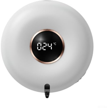 Besttoolifes Dispensador automático de jabón de espuma montado en la pared, dispensador de desinfectante de manos sin contacto, 280 ml, recargable, para cocina, baño, ABS, color blanco