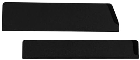 Homoyoyo Funda Protectora Antideslizante para Cuchillos de Cocina 8 Pulgadas Juego de 2 Piezas Forro de Vellón Funda Negra para Cuchillo de Carnicero y Chef Adecuado para Almacenamiento