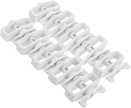 SOIMISS Tensor de Alambre para Cercas Eléctricas y Agrícolas [Uso en Granjas y Exteriores] Paquete de 10 Unidades, Acero Resistente Intemperie, Color Plateado, Fácil Tensión y Ajuste