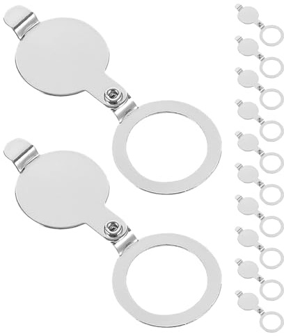 BCOATH 12pcs Copper Door Peephole Covers for Privacy Protection, Universal Replacement for Eye Holes and Peephole Viewers, Round Shape with Sleek Finish, for Private Homes and Apartments