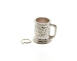 Birth Stone Jewels Breloque chope de bière en argent sterling, Pierre Argent sterling Argent