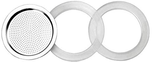 IBILI - Lot De 2 Joints en Silicone + 1 Filtre pour Cafetière Essential 4 Tasses