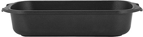 Home Granchef Rustidera, Revestimiento Antiadherente, Rectangular, Aluminio Fundido, Negro, 35 x 25 cm