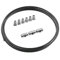 2m Tubo de Freno Ø 4,75 mm en Acero Cobreado Kit + 6 uniones roscadas + 3 conectores M10 x 1 DIN 74 234 Juego de Tubos de Frenos y Accesorios para DIN Flare F