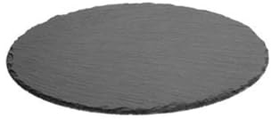 Secret de Gourmet - Lot de 6 Assiettes à Dessert Ardoise 22cm Gris