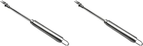 BESTonZON 2 Piezas Cortaquesos Cuchillo para Untar Queso Tenedor De Queso Espátula De Mantequilla De Metal Cortador De Queso Esparcidor De Queso Pizza Tabla De Cortar Pesado Acero Inoxidable