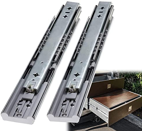 V3VOGUE Schwerlastauszüge Schubladenschienen Vollauszug Kugelführung 350mm 550mm 800mm Küche Schränke Auszugsschienen - Mit Dämpfung Soft Closing, Tragkraft 60-100Kg/1 Paar