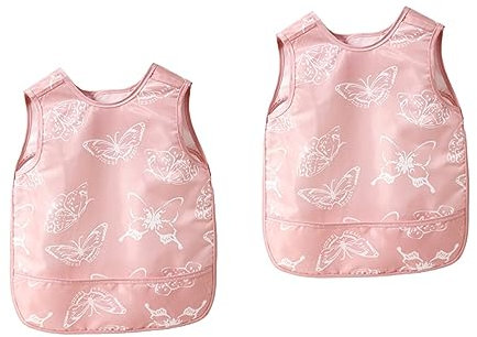 Toyvian 2stücke Lätzchen Ohne Ärmel Wasserdichter Essschutz Für Kleinkinder Geeignet Für Malen Und Basteln Jahre Praktischer Schutz Für Kleidung Sanft Zur Babyhaut
