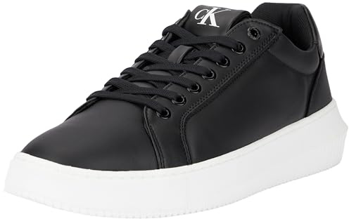 Calvin Klein Uomo Sneakers con Suola Preformata Chunky Low Scarpe, Nero (Black/Bright White), 44