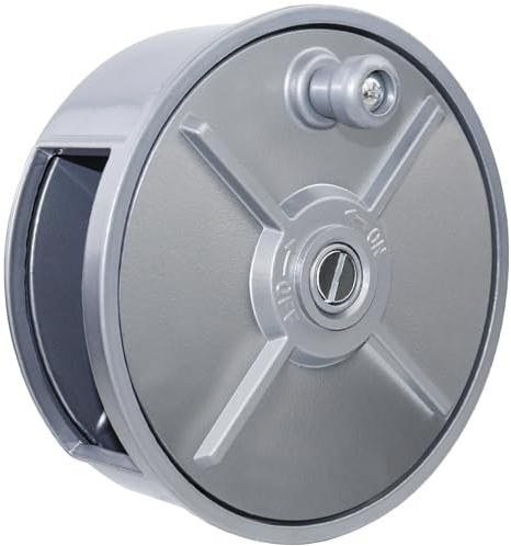 Tie Wire Reel Coil Holder Wheel, 6.25 Lightweight Aluminum Tie Wire Reel Wheel with Rewind Knob &Built-in Belt Loops,Left Handed and Right Handed, Great for Ironworker Rebar Worker