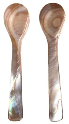 2 st pärlemorskedar kaviarskedar äggsked caviar spoons handgjorda kaviarskedar pärlemor serveringsskedar klassisk kaviarsked handgjord caviar sked för kaviar ägg dips sylt