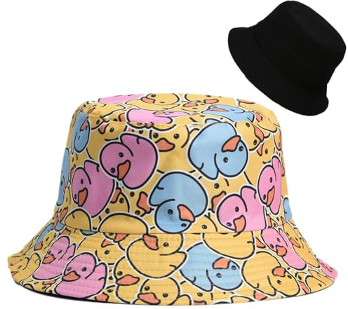 LANLYLGQ Fischerhut Beidseitig Tragen Unisex Herren Damen Sonnenhut UV Schutz Sommerhut Bucket Hat