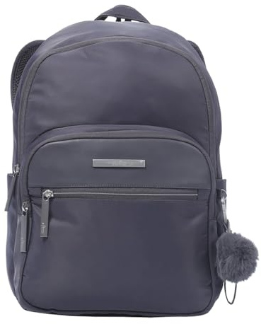 TOTTO - Mochila para Ordenador Portátil de 13 Pulgadas, Modelo Adelaide 3, Bolsillo Secreto, 3 Compartimentos, 2 Bolsillos Botella, Correa para Colgar en Maleta, Cómoda y Resistente, Color Periscope