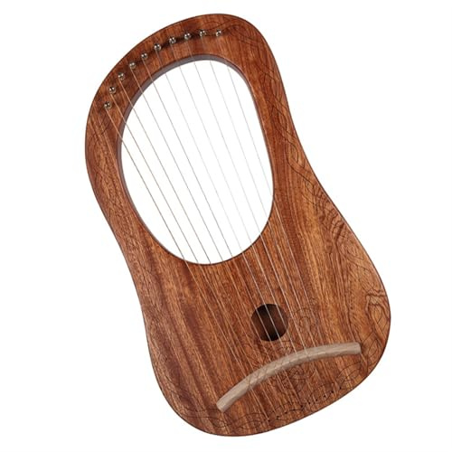Erwachsene harfe Harfe 10 Saiten Anfänger Kleines Musikinstrument Tragbare Leicht Zu Erlernende Harfe
