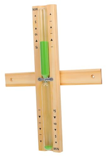 NULYLU Holzsanduhr Für Sauna Sanduhr-Timer Sanduhr Aus Holz Für Haushalt Einfaches Design Praktisch Im Gebrauch