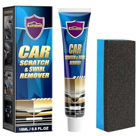 Car Paint Scratch Repair, Car Paint Restorer, Car Scratch Repair Kit, Car Scratch Remover for Deep Scratches Car Paint Scratch Repair Polishing Wax with Wipe & Sponge (15ml)