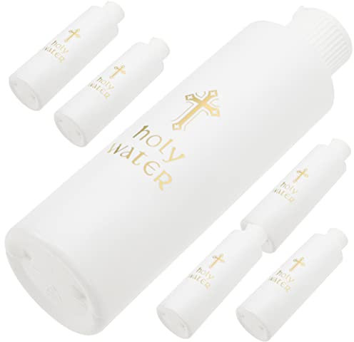 Ciieeo 2 Sätze Weihwasserflasche Apothekerflaschen Dekorative Flaschen Für Die Inneneinrichtung Exorzismus Wasserflasche Kleine Flaschen Christlicher Wasserhalter Kreuz 6 Stück * 2
