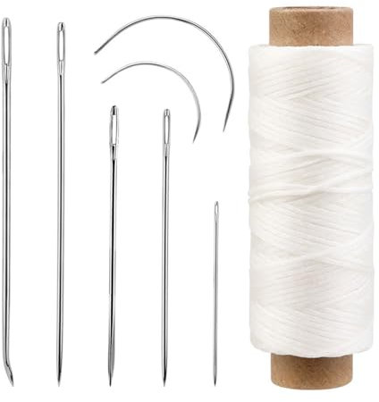 Juego de 10 agujas de coser de piel curvadas para tapicería