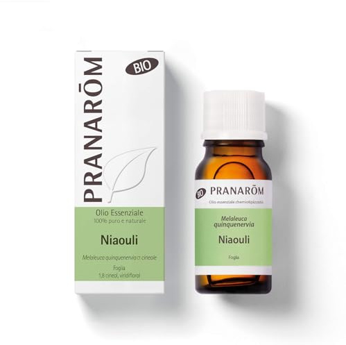 Pranarôm Olio Essenziale di Niaouli Bio 10 ml | Supporta le difese naturali e il comfort respiratorio. Una goccia nella crema notte dona tonicità alla pelle.