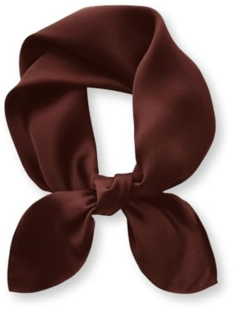 PoeticEHome Seidentuch für Damen aus 100% Maulbeerseide, 66 x 66 cm | Einfarbiges quadratisches Halstuch; als Seidenschal, Nickituch, Haar- oder Kopftuch tragbar; mit Geschenkbox