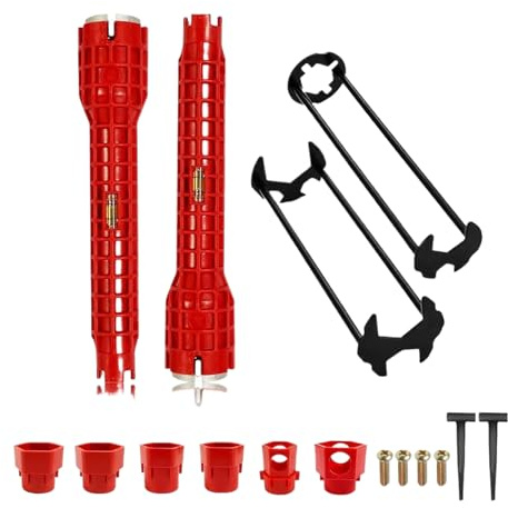 Générique Tap Wrench Set, Kitchen Mixer Disassembly Tool | Multipurpose Wrench Kit for Bathtub, Sink and Kitchen