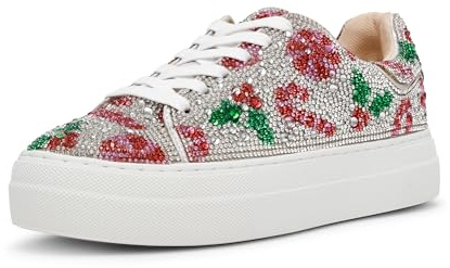 Betsey Johnson Women's Sidny Sneaker, Holly, 8.5 M