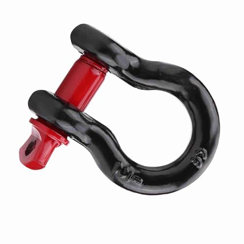 Sunydog Galvanized Rings Recovery Towing, Heat Resistant Shackles Safe Versatile Use Various Recovery (2T)