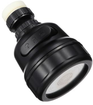 Aérateur de Robinet Noir en Abs, Filtre à Bulles pour Lavabo | 1 Pièce, pour Salle de Bain et Toilettes, Réduit L’érosion de L’eau, Tête de Pulvérisation Domestique