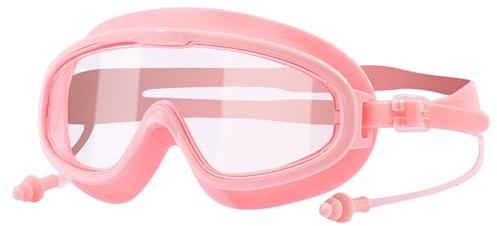 Goggles per bambini, occhiali da nuoto per bambini,Nessun occhio da bagno da bagno che perdeva occhiali da nuoto impermeabili - Occhiali da sole in piscina di protezione UV in silicone con tappi per l